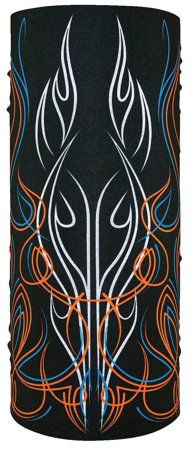 Zan Headgear Motley Tube Neck Tube Pinstripe Flame