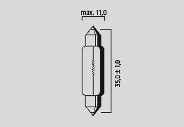 Flosser Festoons: 12v 10w Sv8.5 Bulb