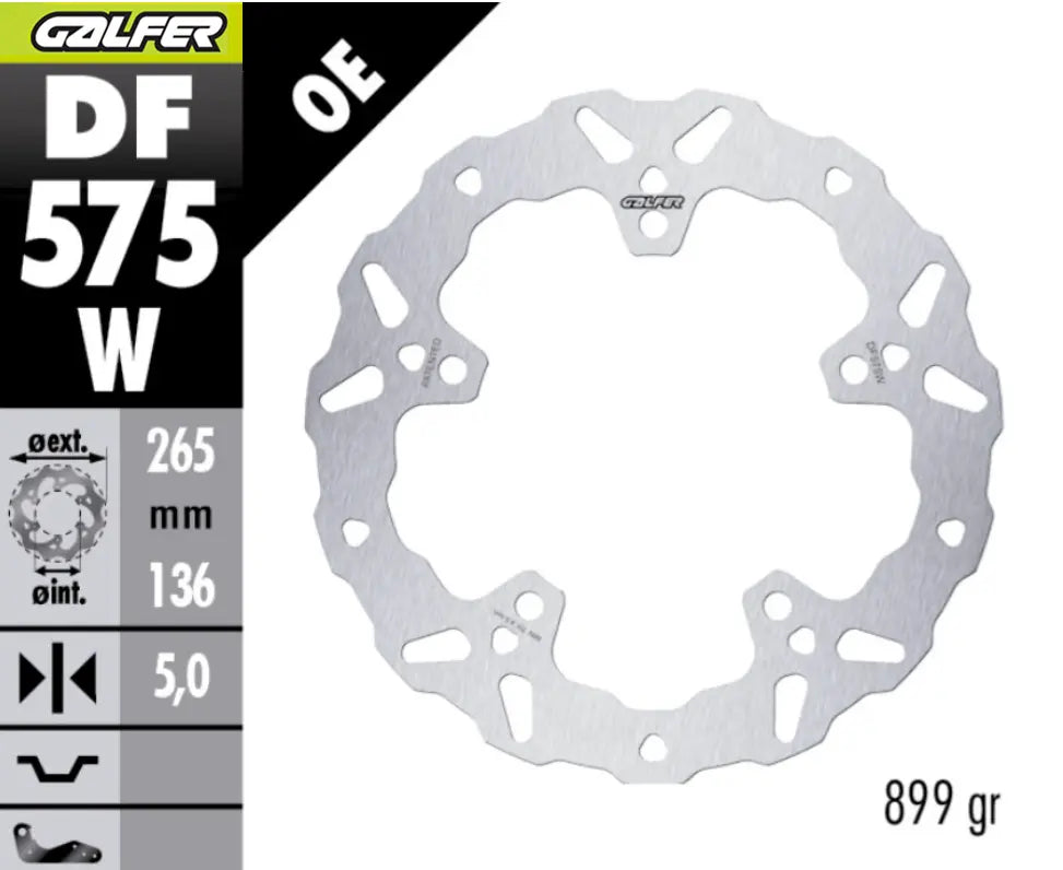 Galfer Disc Wave Fixed Wave Rear Brake Rotor