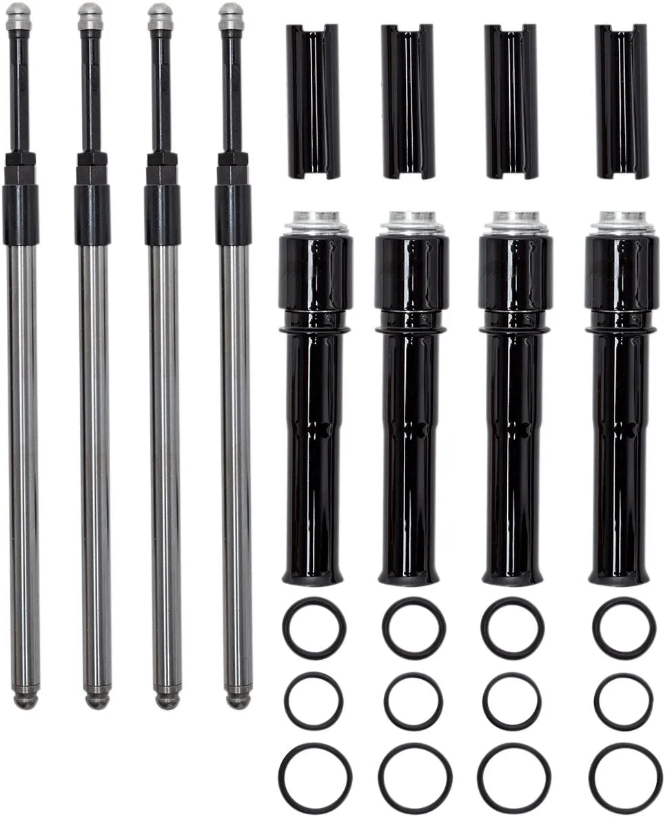 S&s Cycle Quickee Pushrod Kit With Black Covers