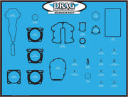 Drag Specialties Gasket/Seal & O-Ring Display Board for M8 Motors