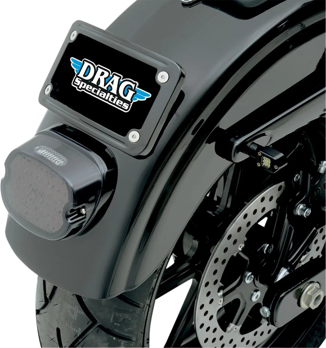 Kuryakyn Curved Laydown License Plate Mount With Frame