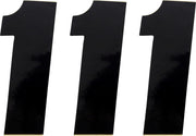 Moose Offroad Vinyl Race Numbers 4.5" Black (3 Pack)