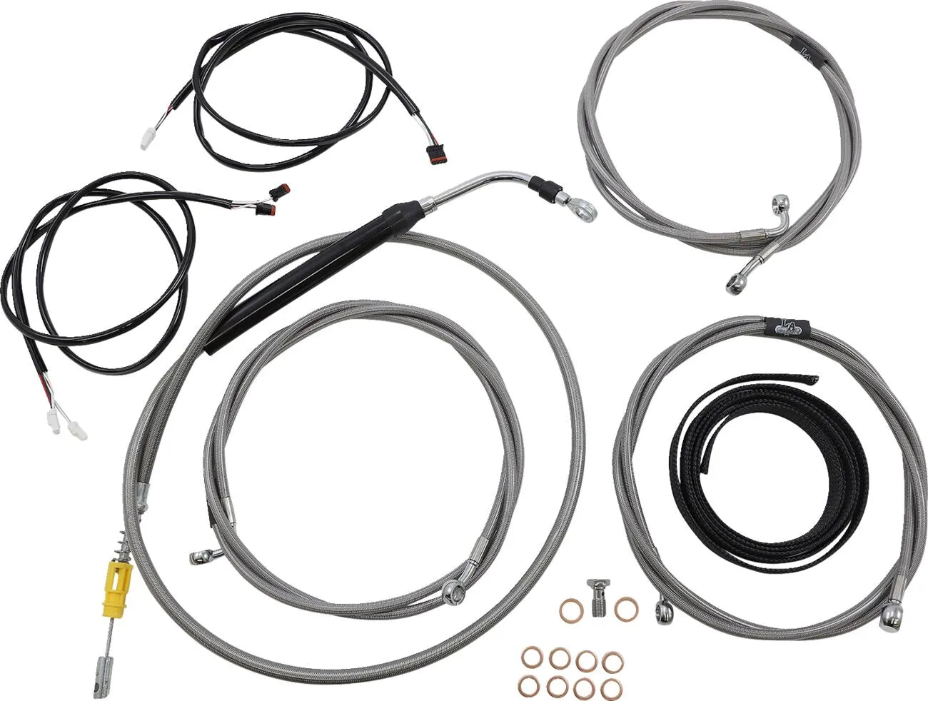 La Choppers Complete Plug-N-Play Cable Kit for 15"-17" Handlebars