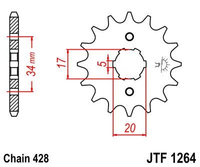 Jt Sprockets Front Sprocket - 14 Tooth