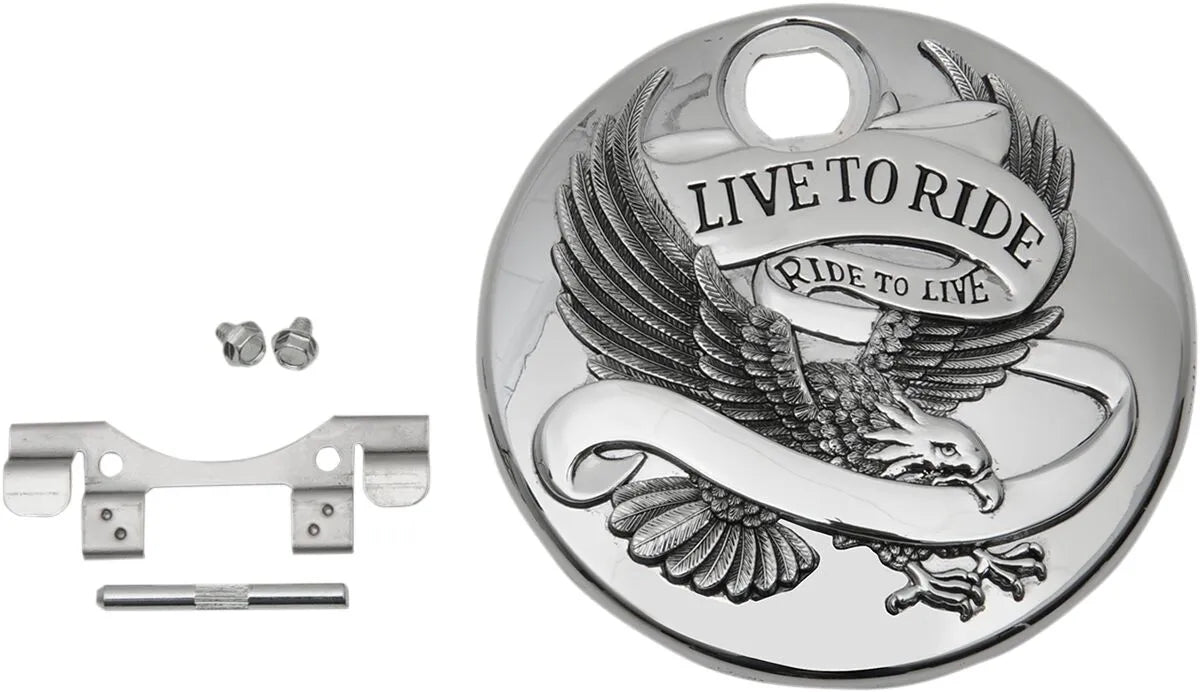 Drag Specialties "Live To Ride" Fuel Console Door