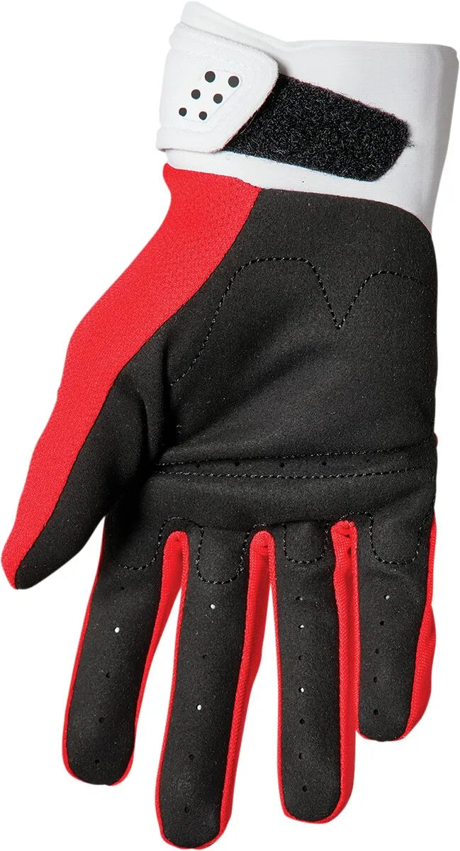 Thor Youth Spectrum Gloves - Red/White