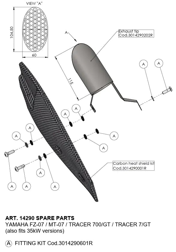 Leovince Custom Exhaust Tip For Oem System