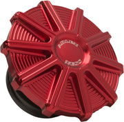 Arlen Ness Vented Gas Cap - Red Anodized Aluminum