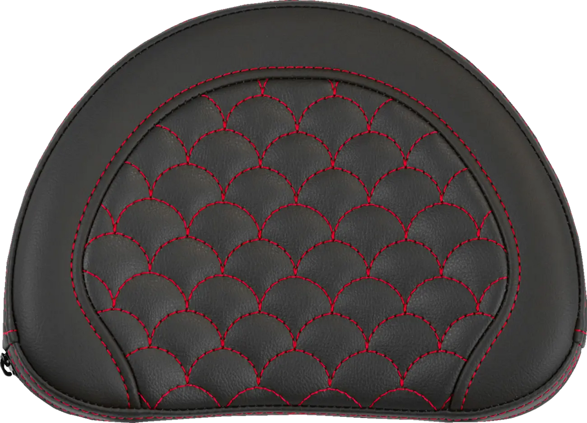 Saddlemen Contoured Sissy Bar Pad Red Stitch