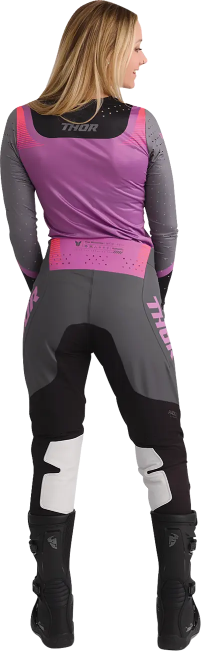 Thor Women's Sportmode Velocity Pants - Black/Dark Gray/Pink/Purple