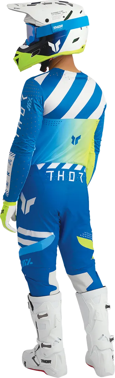Thor Sportmode Synth Pants - Blue/White/Yellow