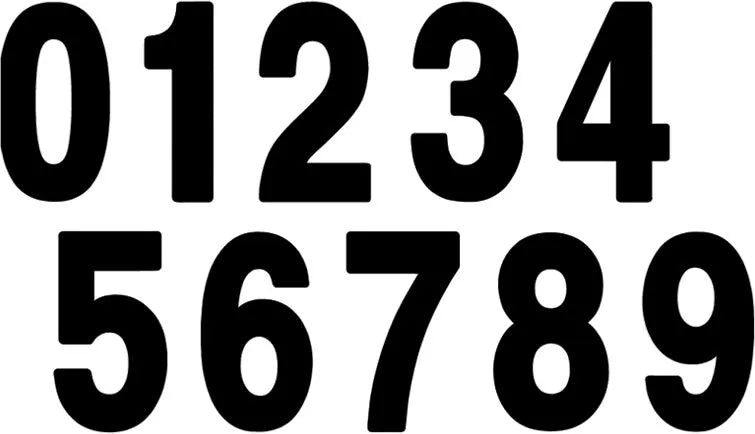 Factory Effex Pro Numbers Plate Graphic 5 Black