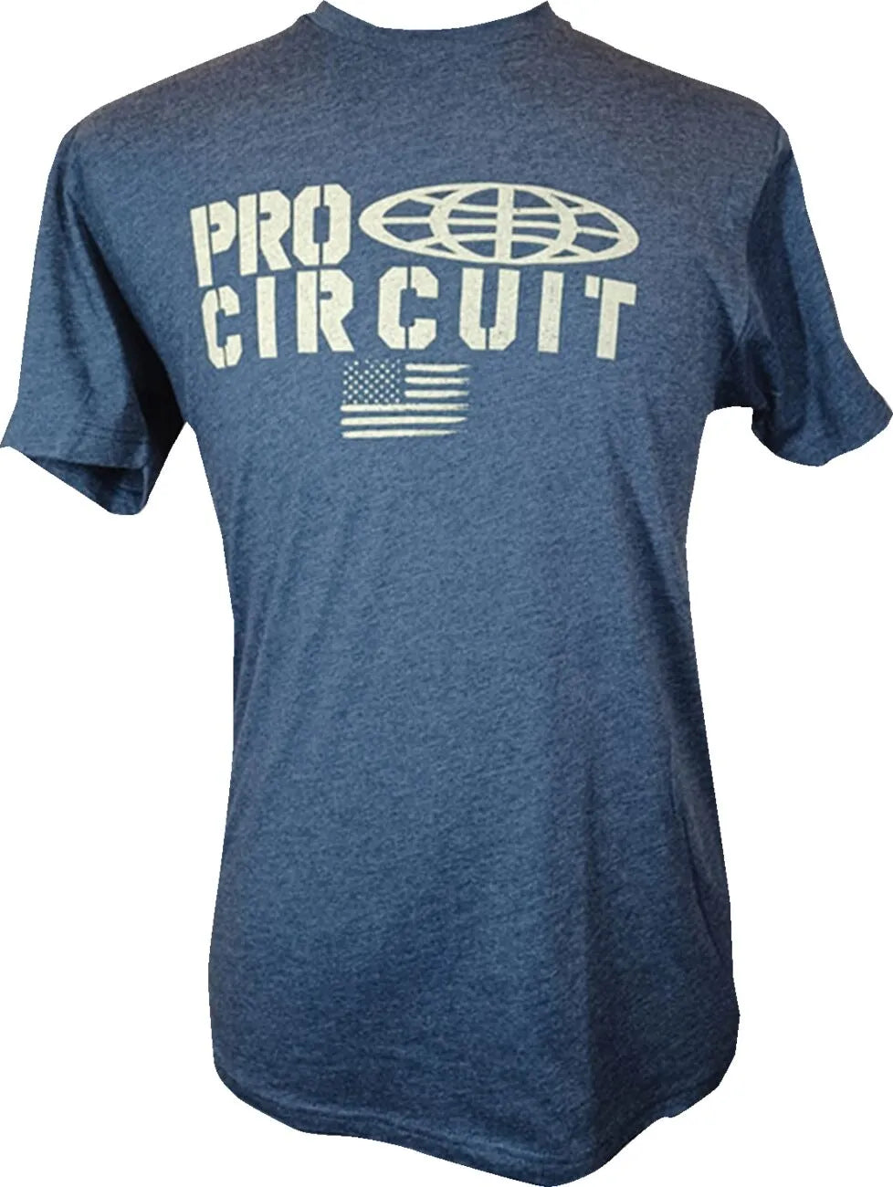 Pro Circuit Logo Flag T-Shirt Heathered