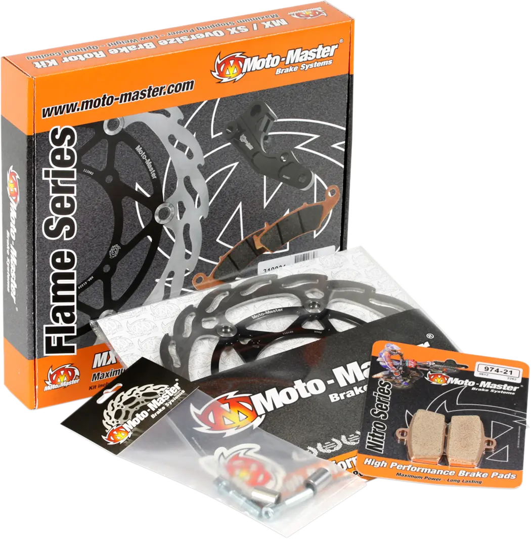 Moto-master Oversize Rear Flame Disc Kit 220mm - Rear