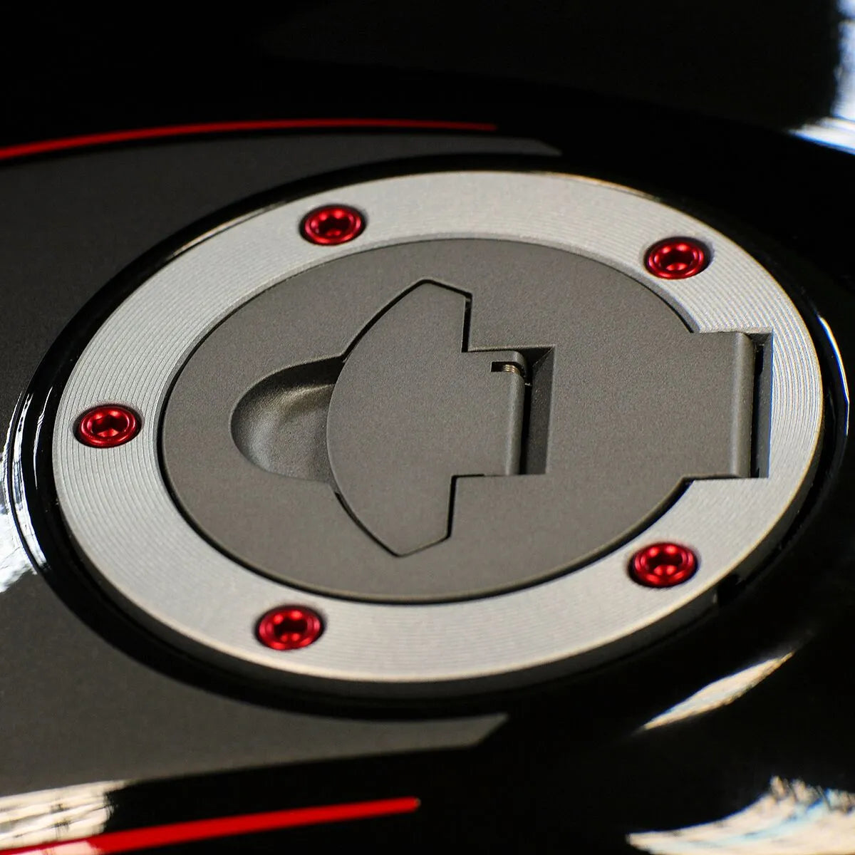 Pro Bolt Aluminium Fuel Cap Kit - Red