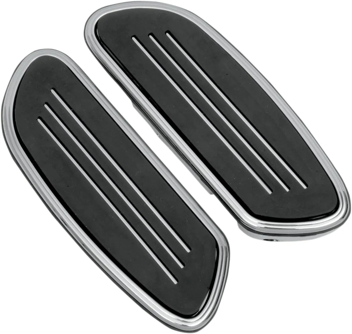 Drag Specialties Sweeper Floorboards - Chrome Finish