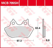 Trw Sh Serie Sintrede Metal Bag Bremseklodser - Bag