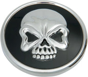 Drag Specialties Skull Gas Cap - Black/chrome