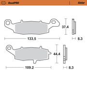 Moto-master Roadpro Sinter Bremseklodser For - For