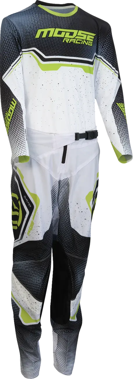 Moose Offroad Youth Qualifier Jersey - Black/Green/White