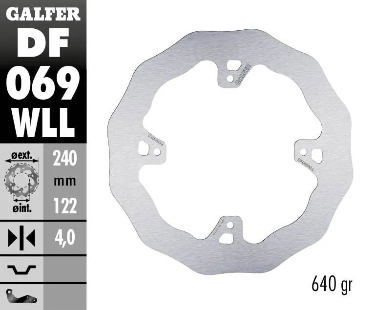 Galfer Wave Bremse Rotor - Højtydende Bremseskiver - Bag