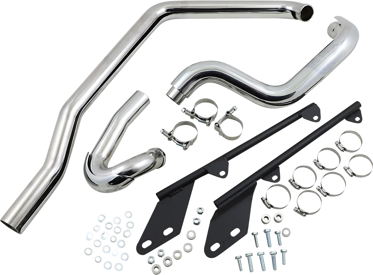 Bassani Xhaust Power Curve True-Dual Header Udstødning til Softail