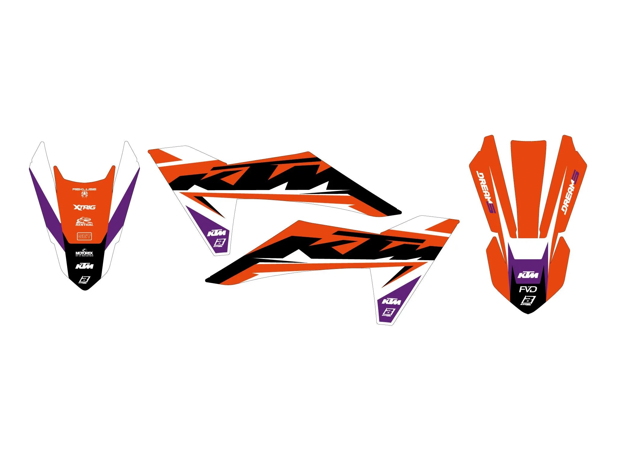 Blackbird Racing Dream 5 Graphic Kit For Ktm