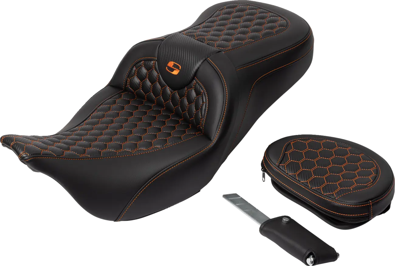 Saddlemen Honeycomb Roadsofa Seat - For Harley Davidson