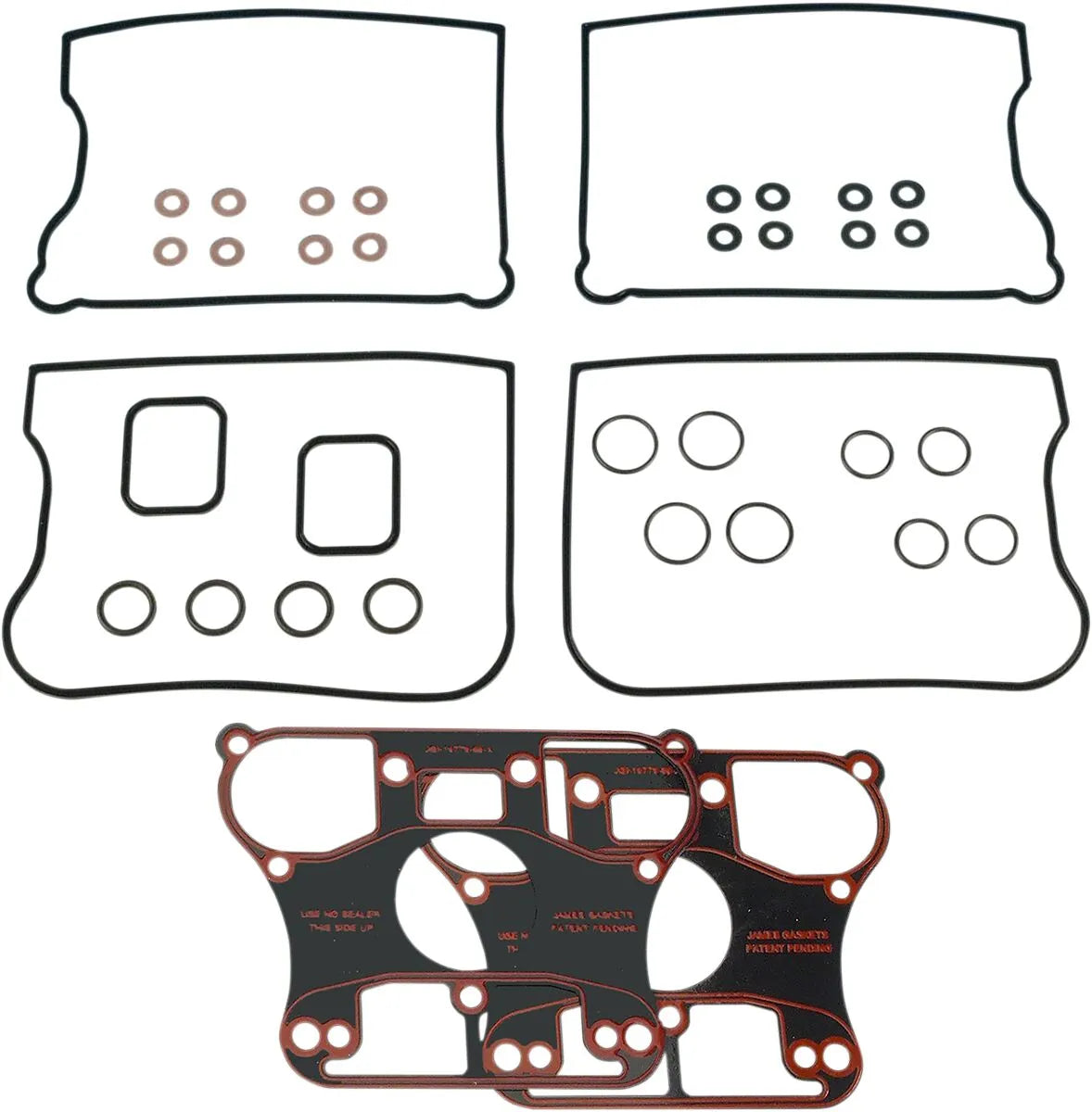 James Gasket Rubber Rocker Box Gasket Kit for Harley Davidson BT