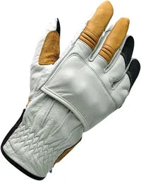 Biltwell Belden Gloves - Black/Light Gray/Golden Yellow