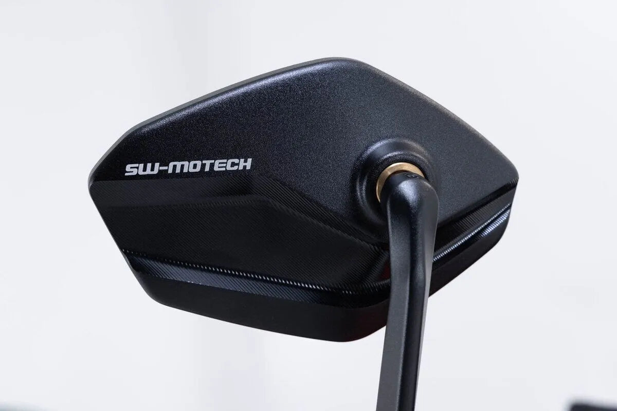 Sw-motech Bar End Mirrors - Black Aluminum