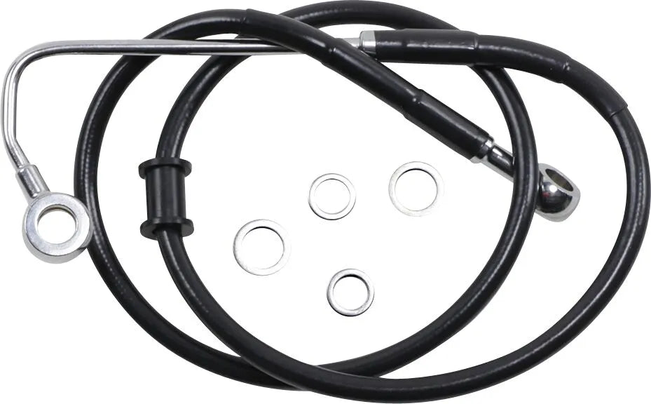 Drag Specialties Rustfri Stål Bremse Slange Kit Foran Abs