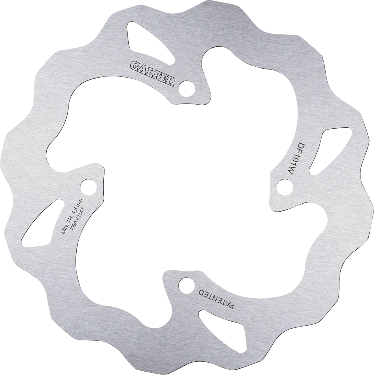 Galfer Brake Rotor For Motorcycle - Stainless Steel - Rear