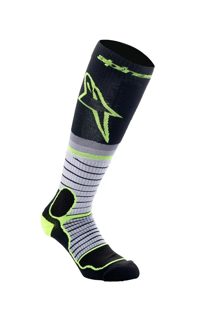 Alpinestars MX Pro Socks Black Gray Yellow