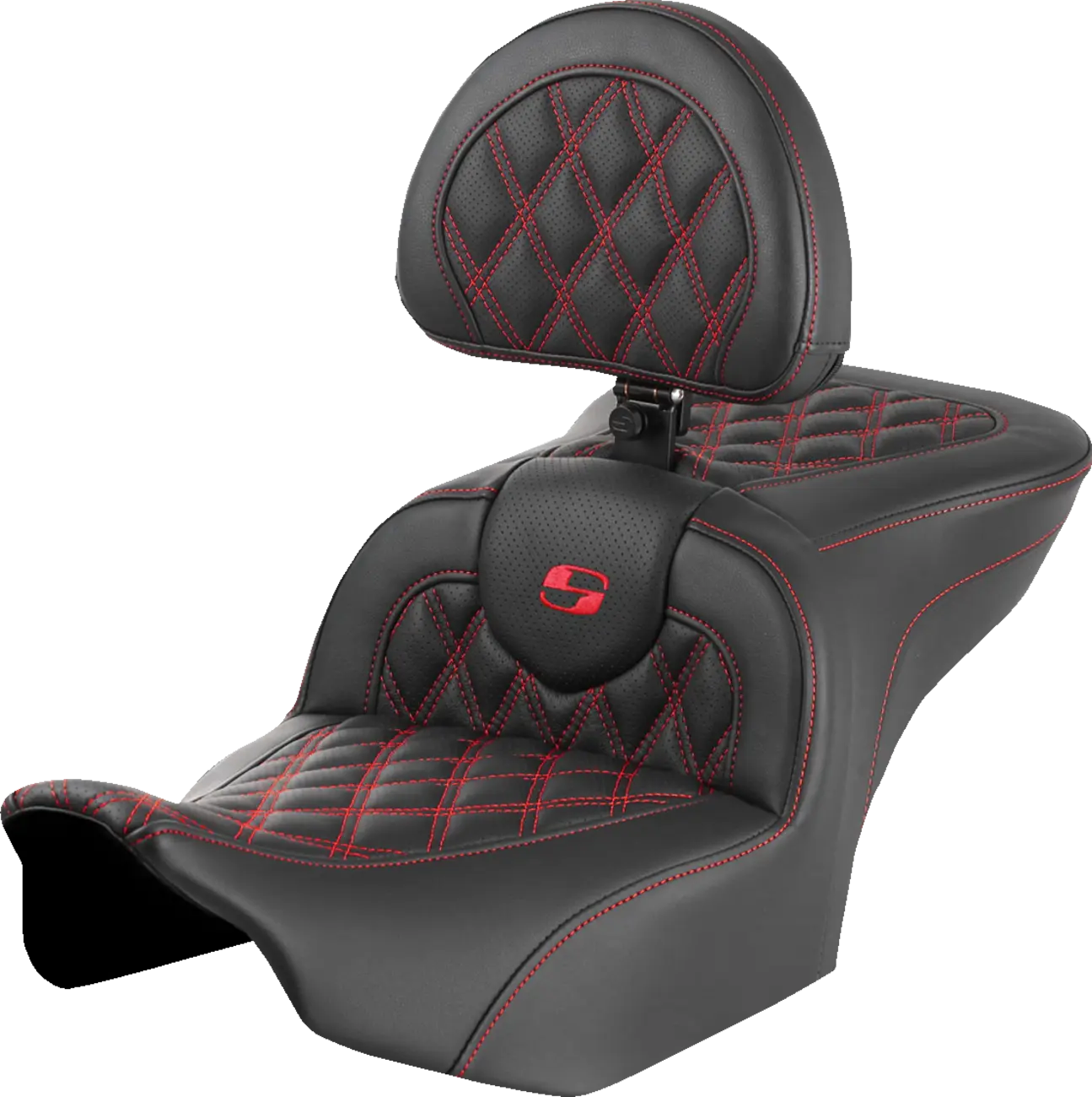 Saddlemen Roadsofa Lattice Stitch Seat - For Harley Davidson