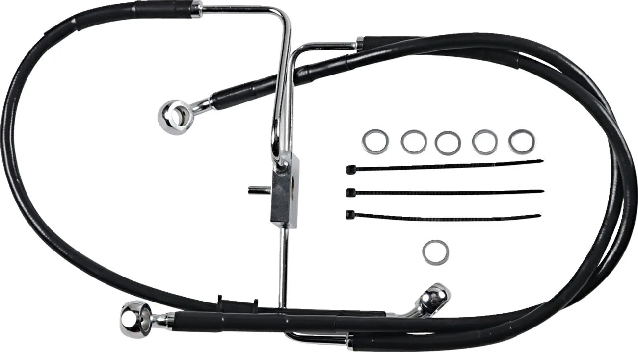 Drag Specialties Forlænget Bremse Slange 31" Rustfrit Stål Foran