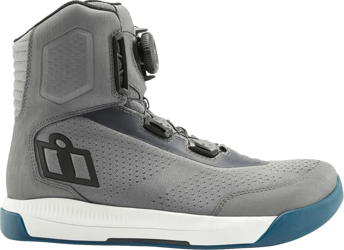 Icon Overlord Vented Boots Gray