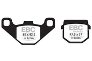 Ebc Sfa-hh Series Sintered Brake Pads For Scooters - Front & Rear