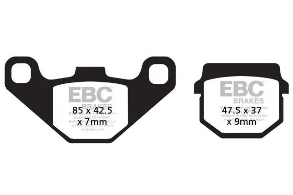Ebc Sfa-hh Series Sintered Brake Pads For Scooters - Front & Rear