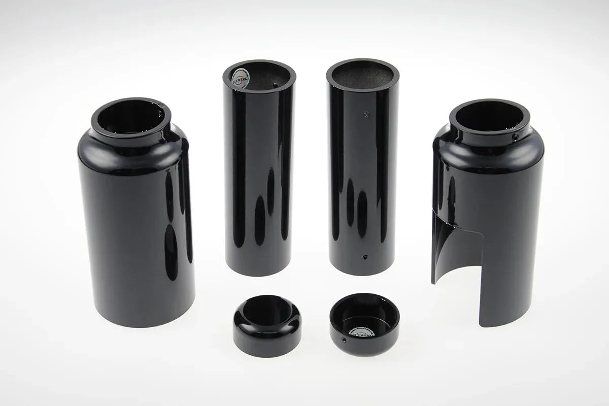 Cult Werk Fork Covers In Black Aluminum
