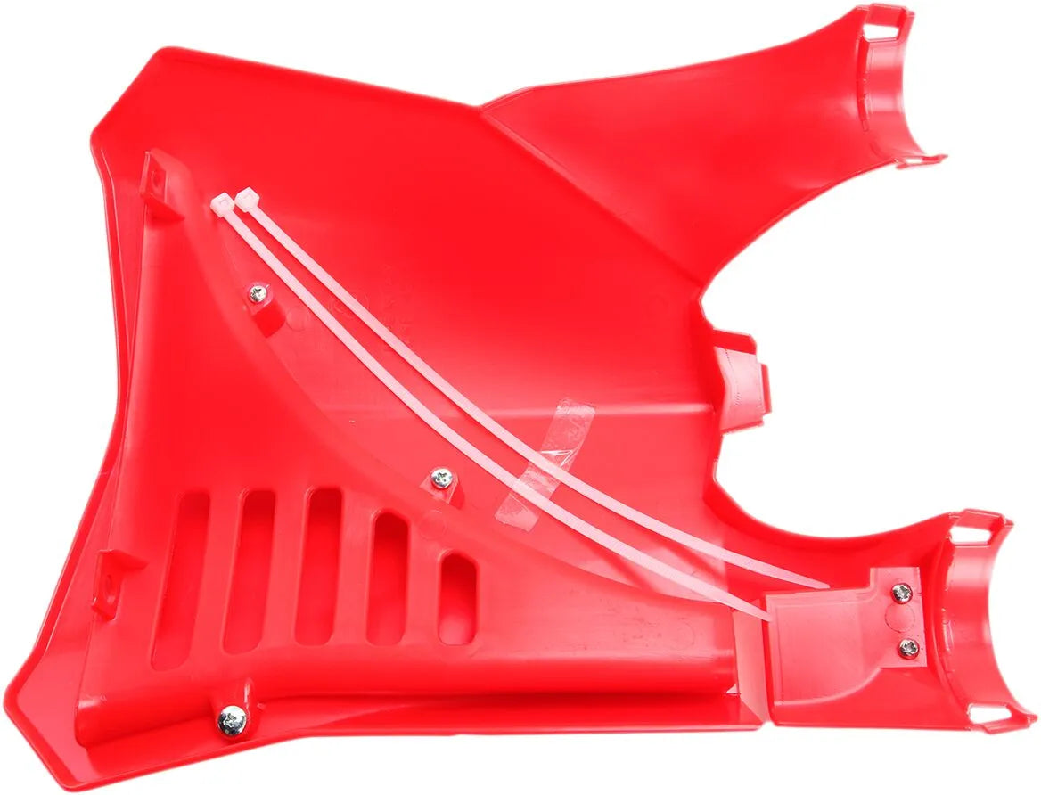 Ufo Stadium Number Plate With Fork Guards - Red