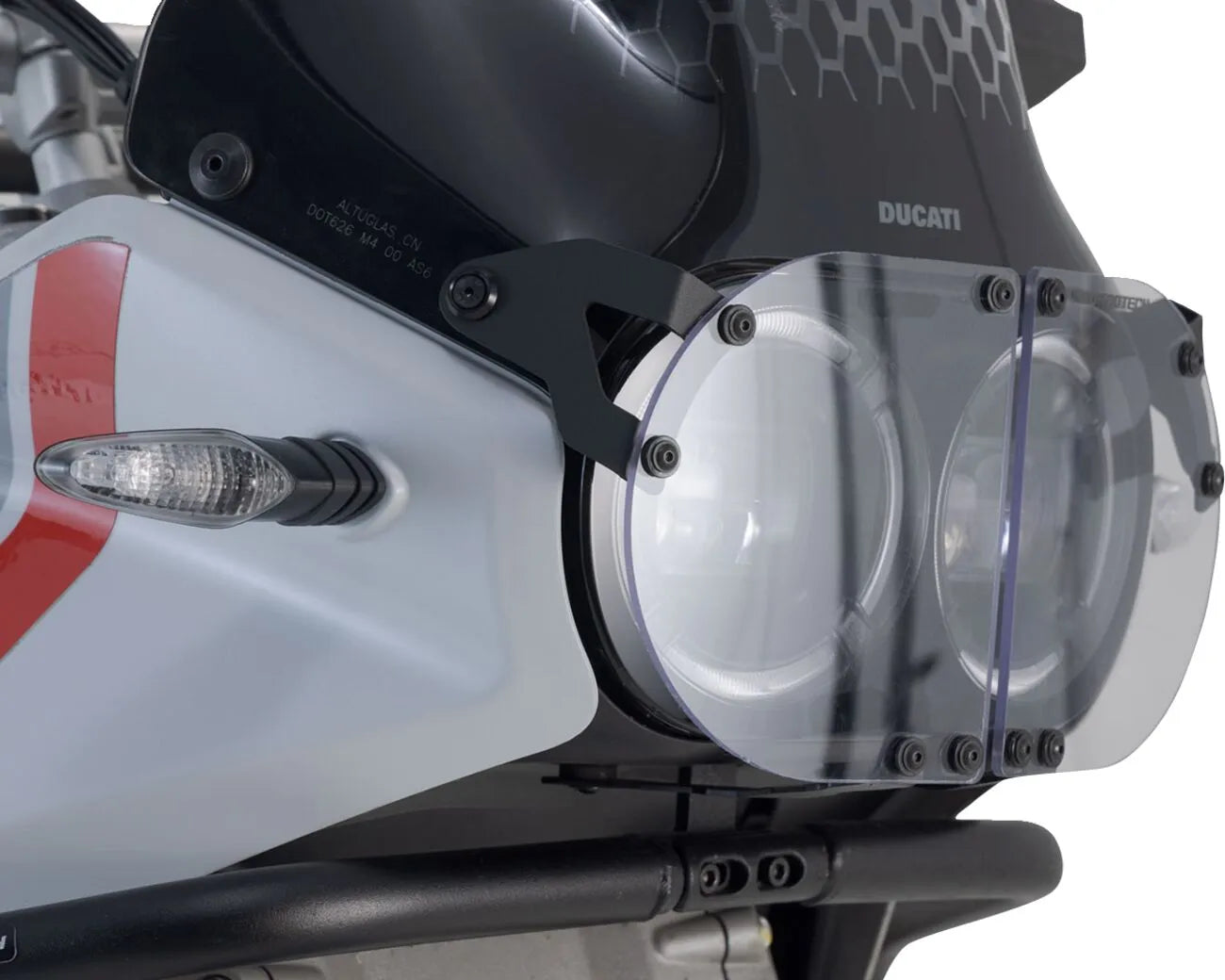 Sw-motech Headlight Guard - Steel & Makrolon Protection