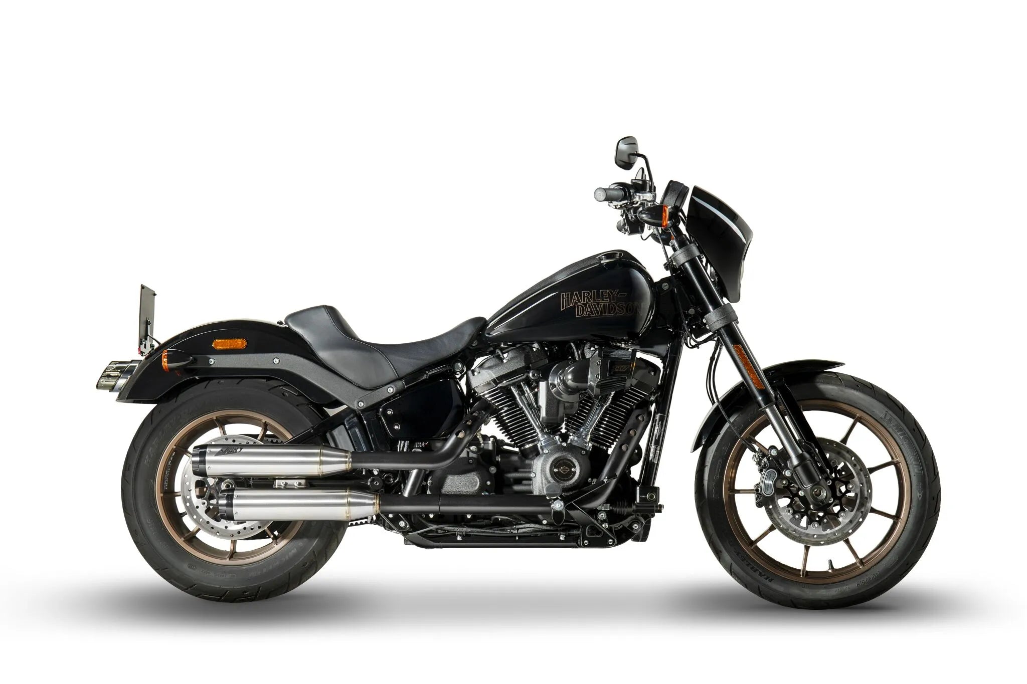 Zard Overlapped Slip-ons Muffler For Hd Softail M8