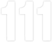 Factory Effex Pro Numbers Plate Graphic (White, 3-pack)