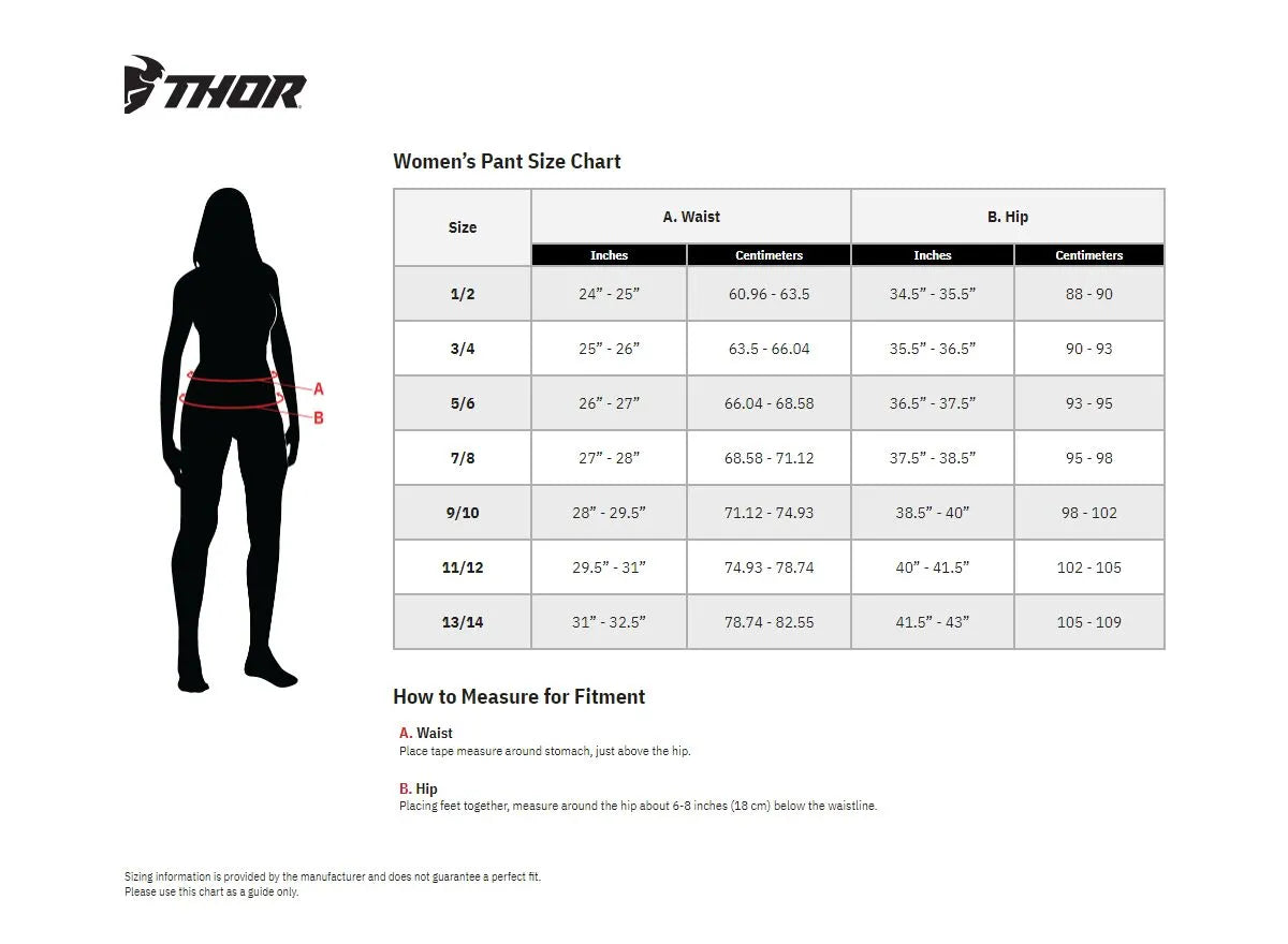 Thor Women's Pulse Rev Racewear Pants - Black/Dark Red/White/Mint