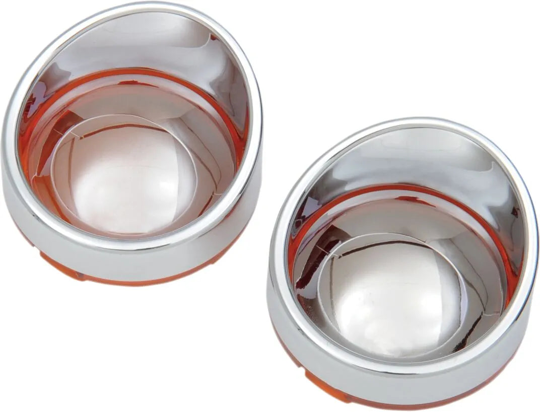 Drag Specialties Visor-style Turn Signal Bezels