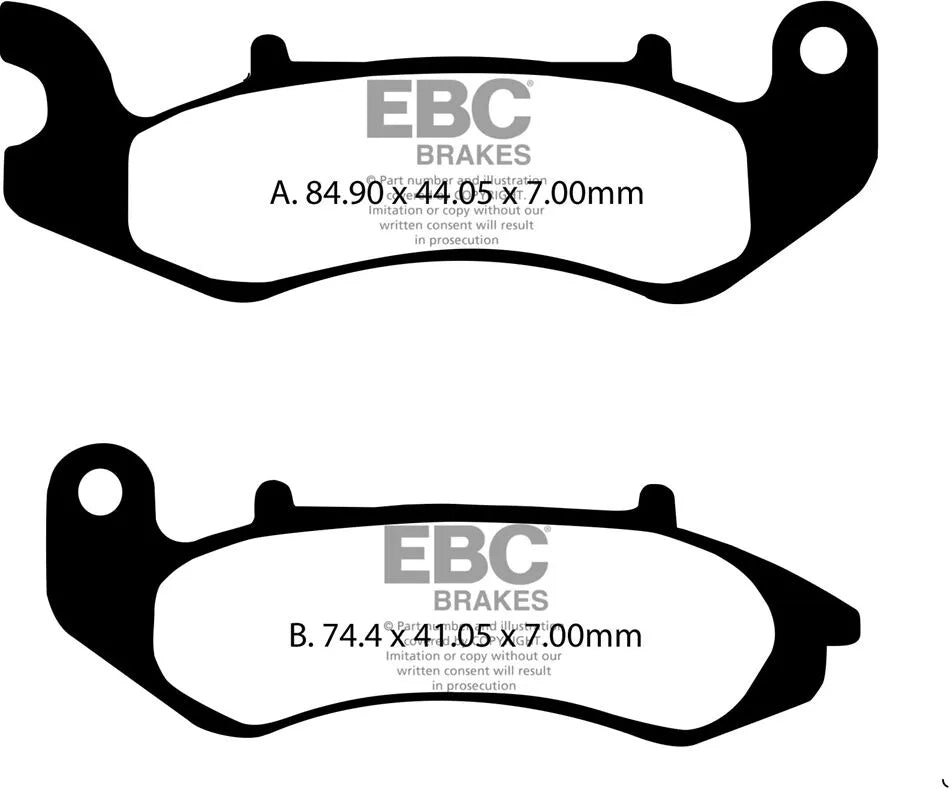 Ebc Fa Series Organic Brake Pads - Front