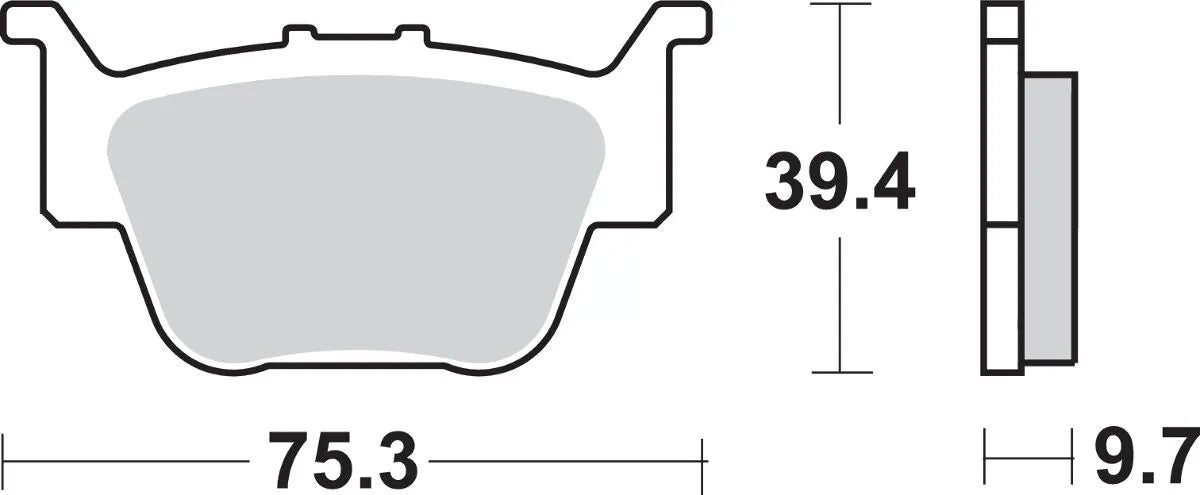 Sbs Si Offroad Sintrede Bremseklodser - Bag