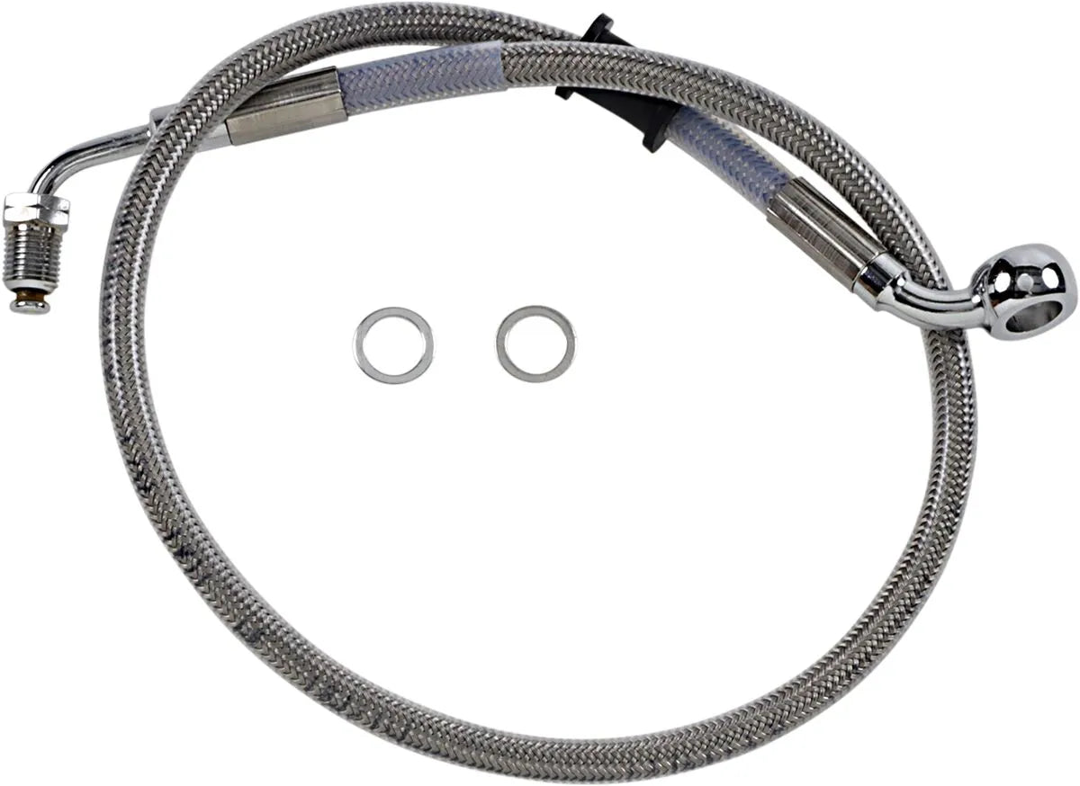 Drag Specialties Stainless Steel Front Brake Line With Abs